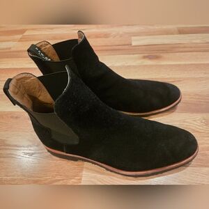 Black Suede Chelsea Boots
